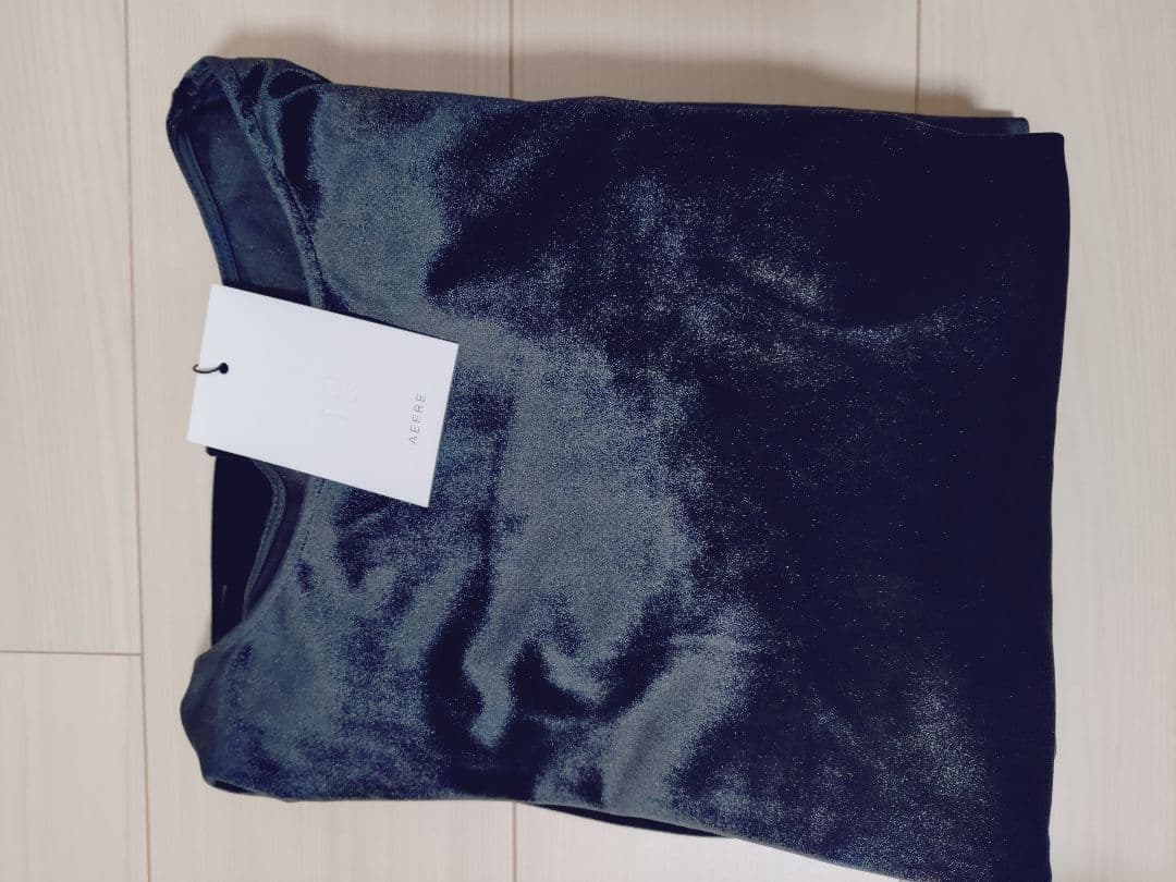 AEFRE◆エフレ◆べロアトップス/ファスナースリットスカートセットアップ