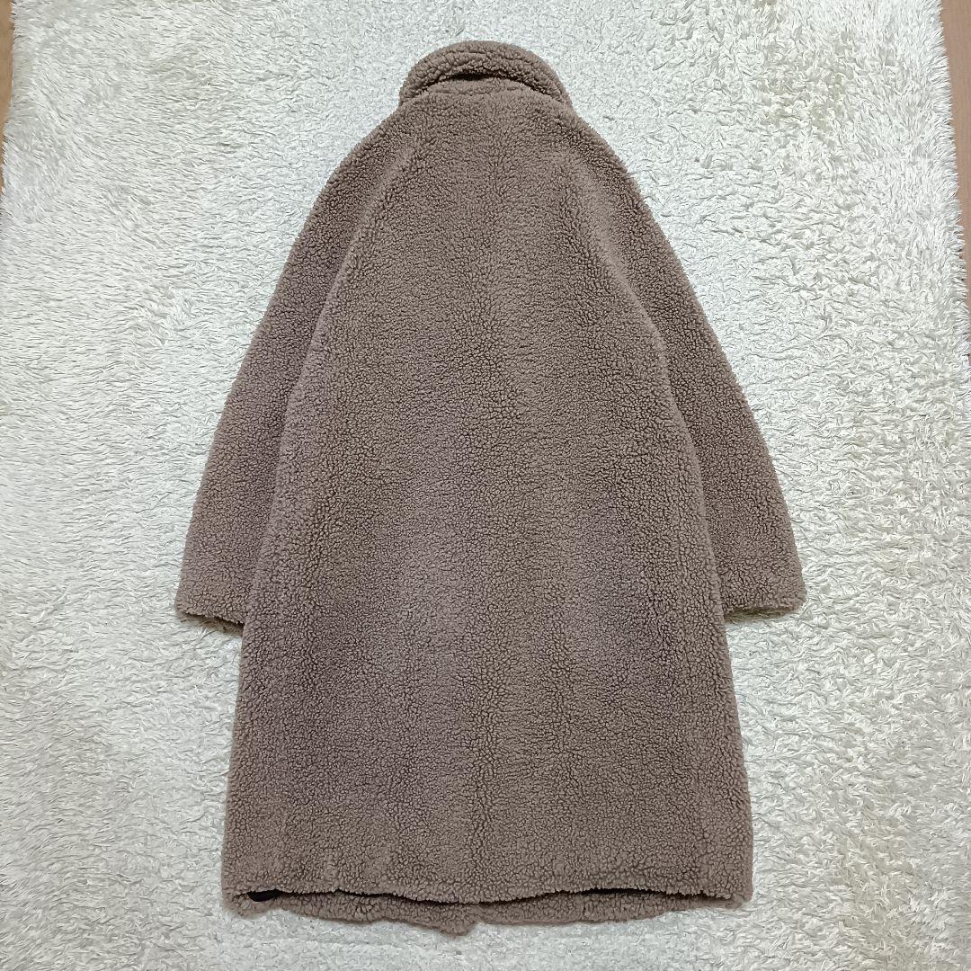 【美品】ZARA ザラ テディベア ボア チェスターコート 女優襟 ロング丈