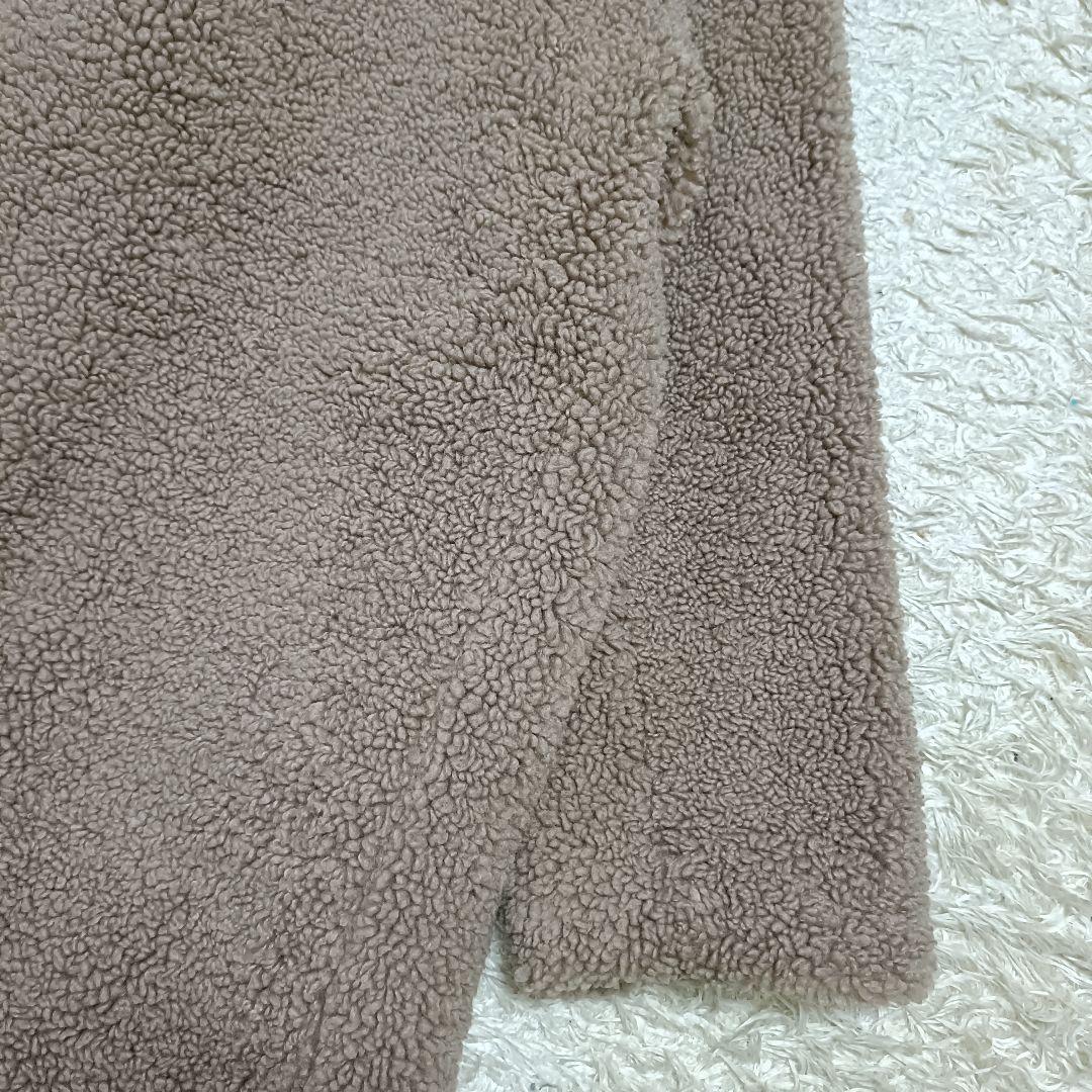 【美品】ZARA ザラ テディベア ボア チェスターコート 女優襟 ロング丈