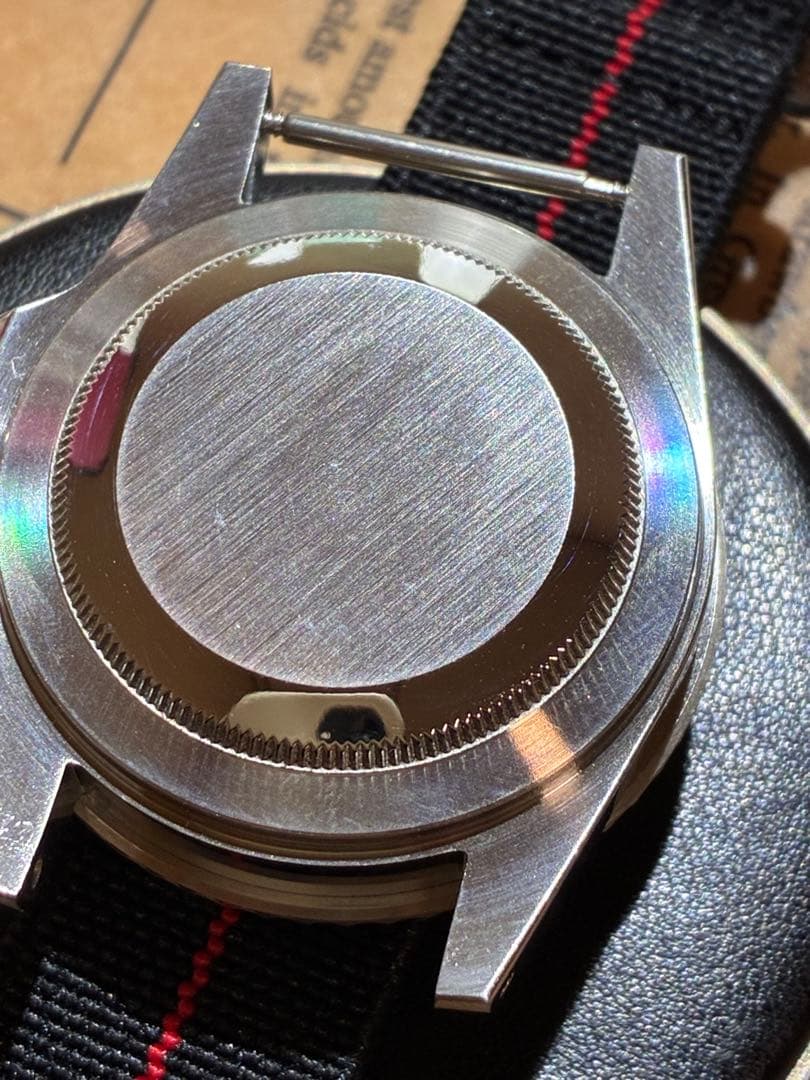 nh35自動巻搭載 39.5mmアンティークドーム型レンズアルミ製ブラックベゼル