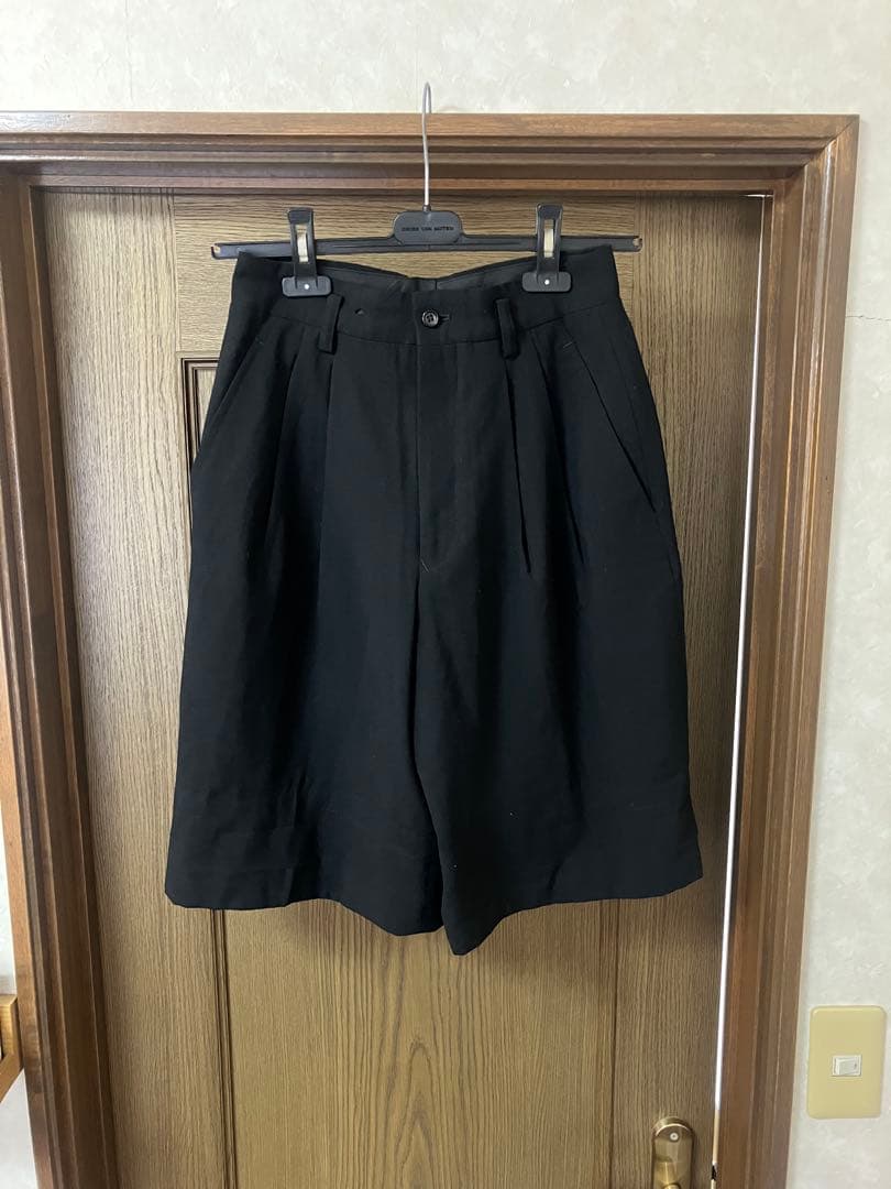 comme des garcons 2タックワイドショーツ　ウール