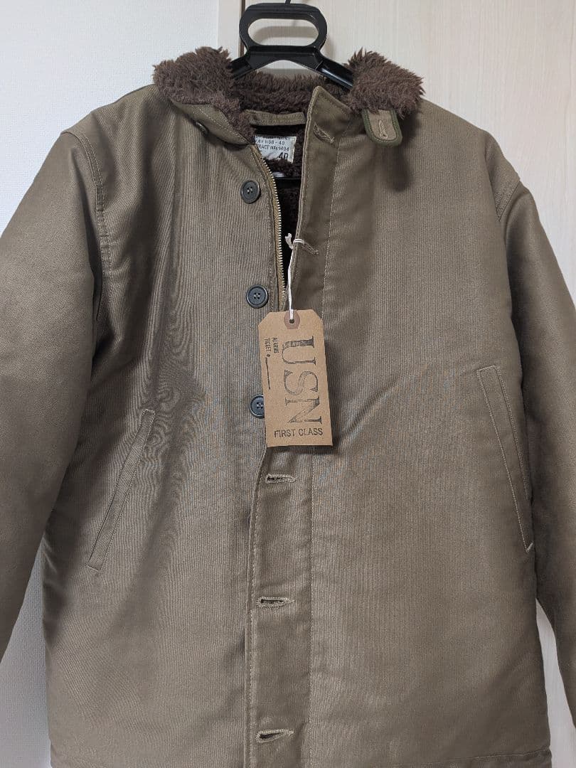 『新品未使用タグ付』ウエアハウス N-1 デッキジャケット カーキ サイズ40
