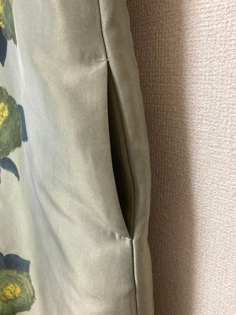 Ameri ELLIE ASYMMETRY PLEATS DRESS グリーン