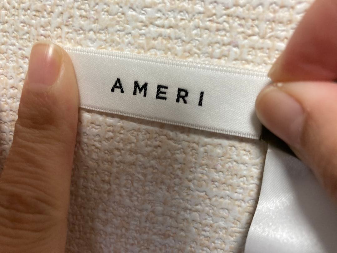 Ameri ELLIE ASYMMETRY PLEATS DRESS グリーン