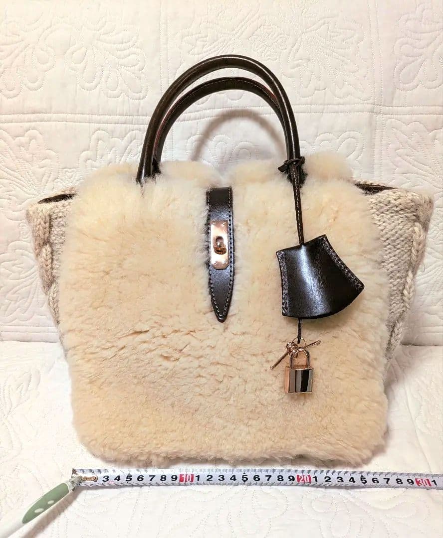 ユッコ　MUKU ムク　モンテローザ　ムートンハンドバッグ　もこもこ