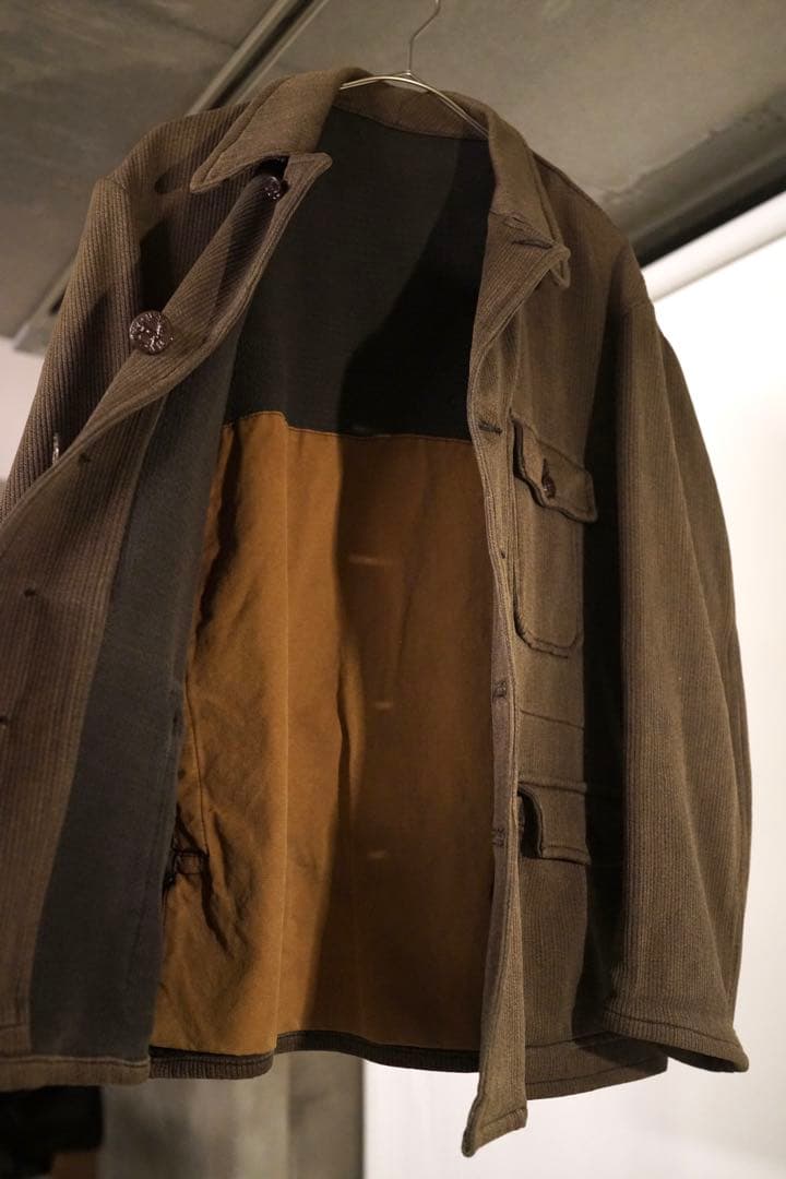 わ*ん様 50s ハンティングジャケット 動物ボタン フレンチヴィンテージ カバ