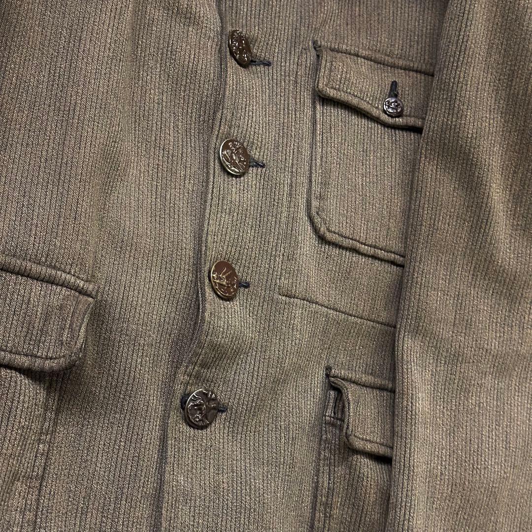 わ*ん様 50s ハンティングジャケット 動物ボタン フレンチヴィンテージ カバ