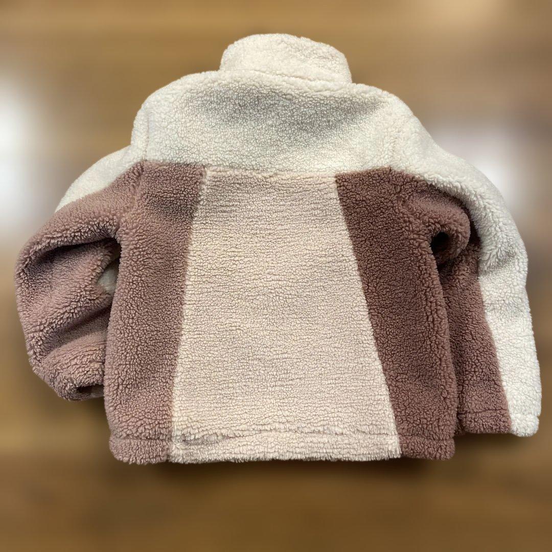 KITH kids セットアップ子供用 ボア　ピンクブラウン ジャケット パンツ