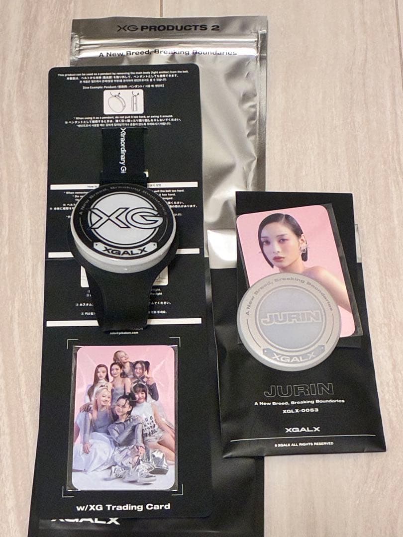 XG リストバンド　ペンライト+カスタムカバー　ジュリン