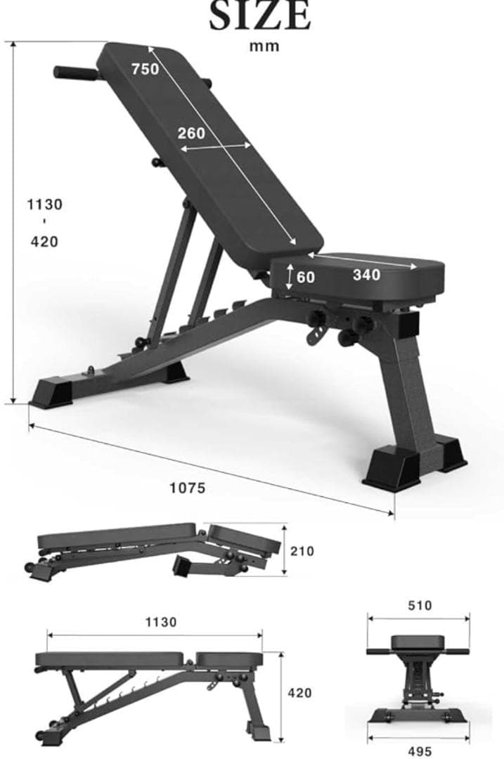 Barwing トレーニングベンチ／折りたたみ可