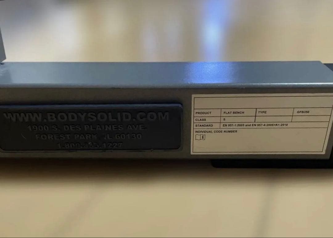 【Body-Solid】 トレーニングベンチ フラットベンチ 黒