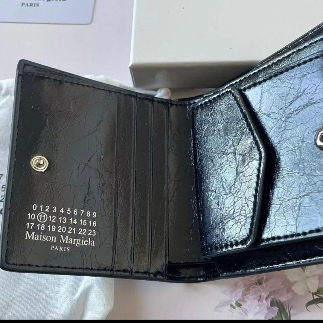 Maison Margiela？ブラックウォレット 二つ折り財布
