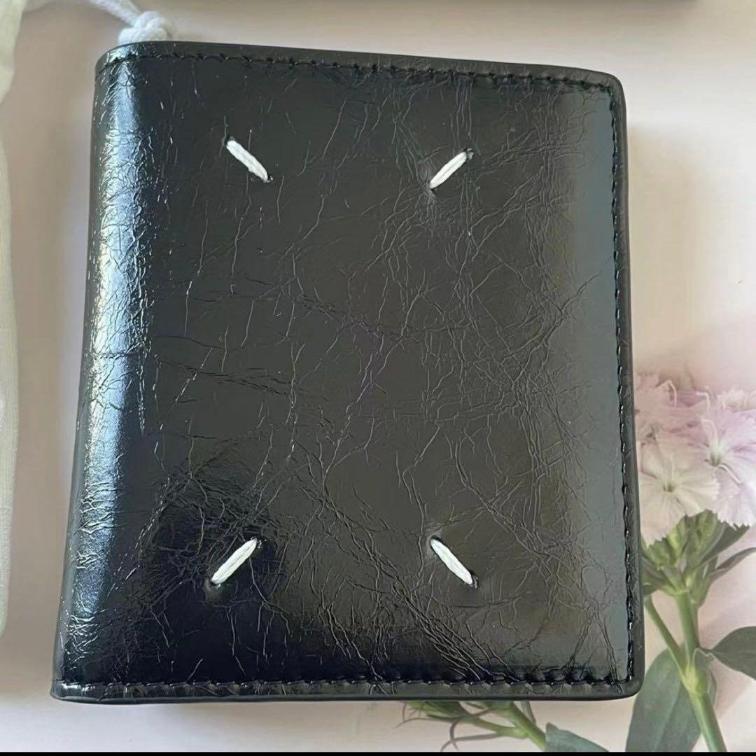 Maison Margiela？ブラックウォレット 二つ折り財布