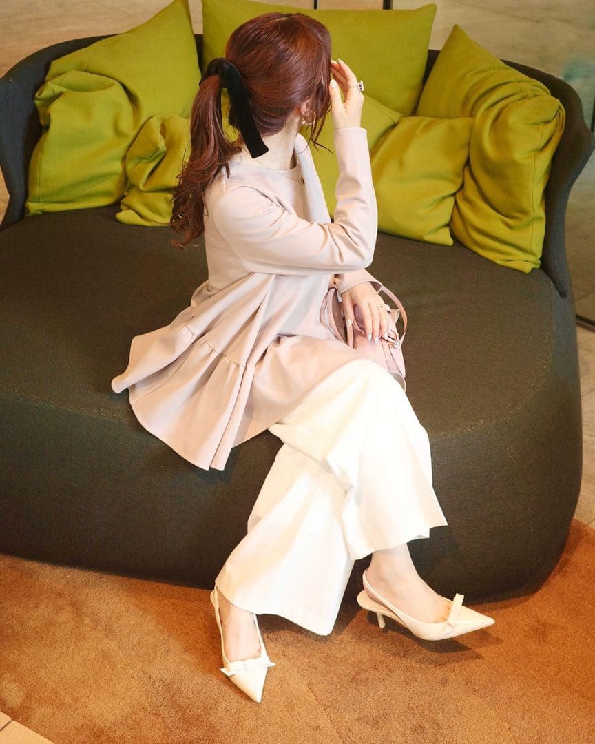 【新品未使用】hitomi URAKIMOU tiered tops ピンク