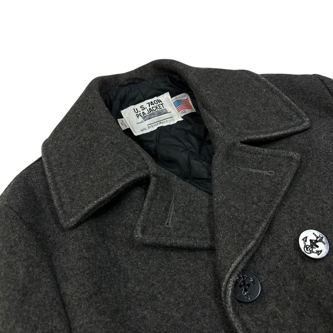 USA製 Schott U.S740N メルトンウールピーコート
