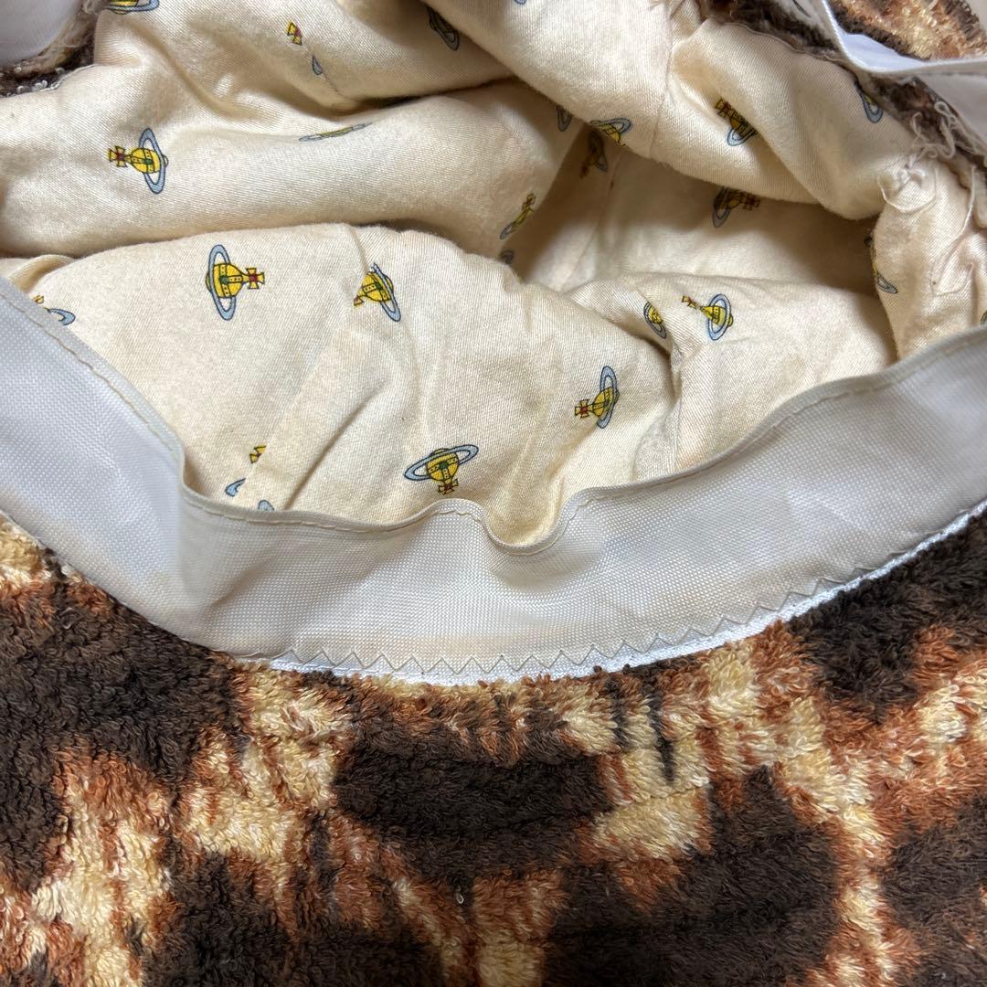 ヴィヴィアンウエストウッド レオパード柄 パイル地ハット