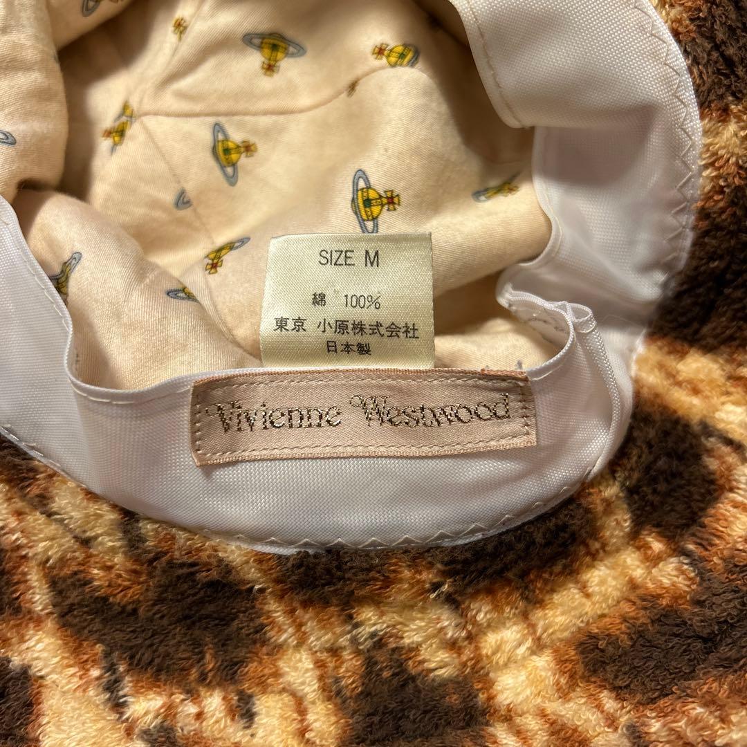 ヴィヴィアンウエストウッド レオパード柄 パイル地ハット