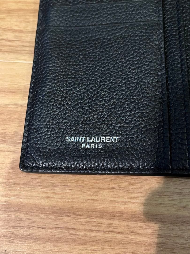 値下げ！【美品】SAINT LAURENT ブラック サックドジュールウォレット