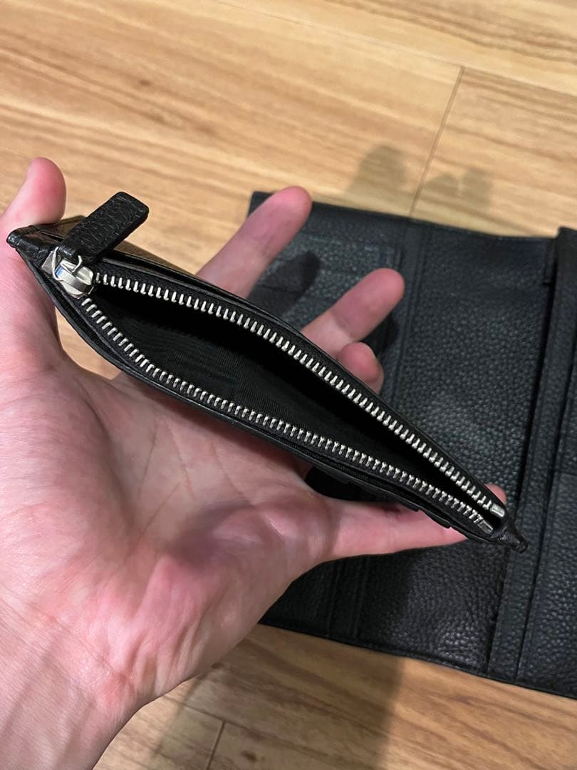 値下げ！【美品】SAINT LAURENT ブラック サックドジュールウォレット