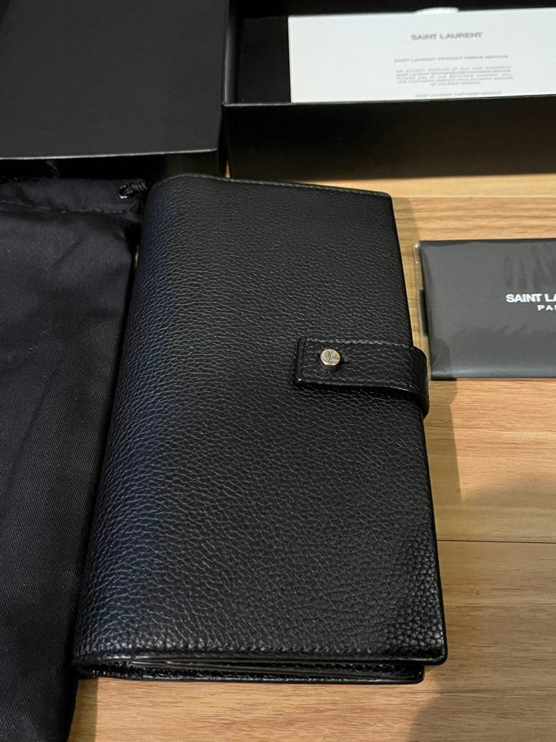 値下げ！【美品】SAINT LAURENT ブラック サックドジュールウォレット