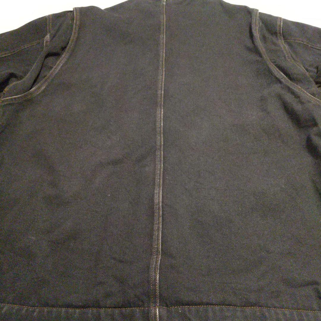 90年代 USA製   ブラックデニムカバーオールJK ④