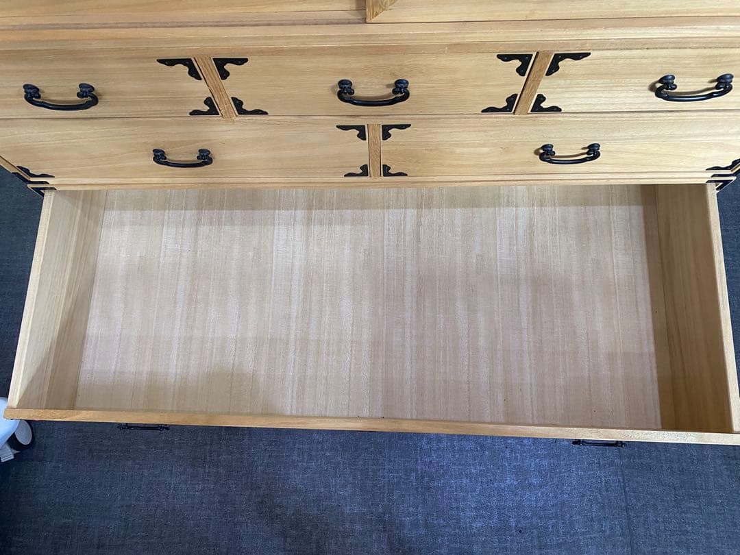 桐箪笥　天然木(桐無垢材) 6段　日本製