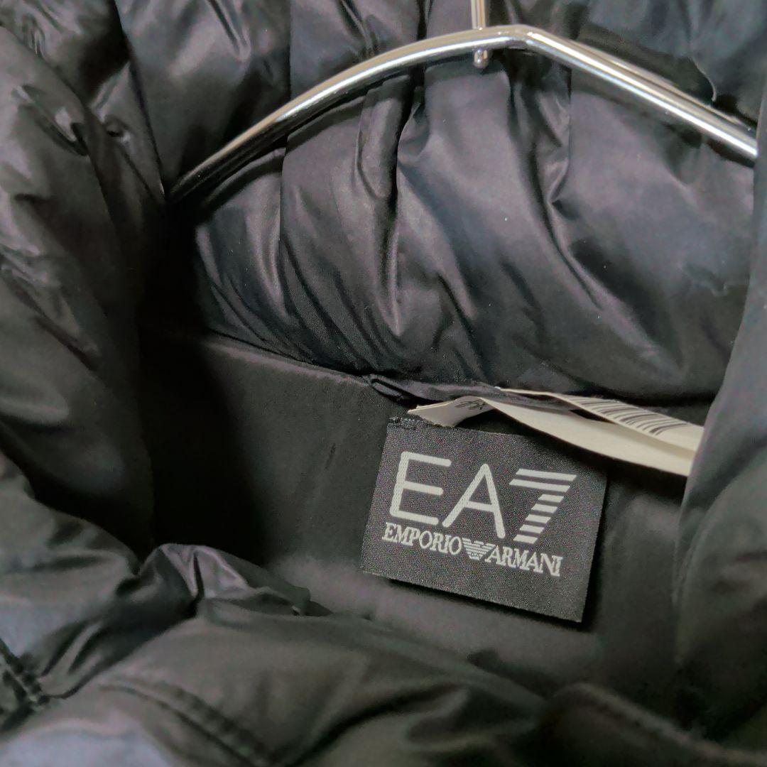 美品　M　EMPORIO ARMANI EA7 黒　キルティングデザイン　コート