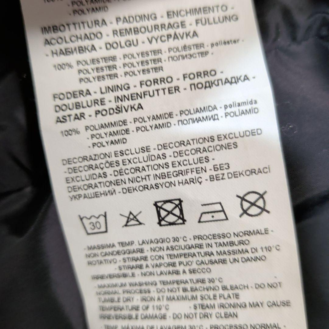 美品　M　EMPORIO ARMANI EA7 黒　キルティングデザイン　コート