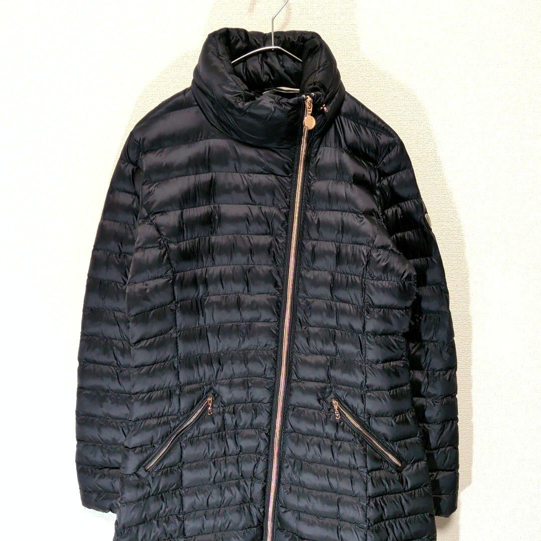 美品　M　EMPORIO ARMANI EA7 黒　キルティングデザイン　コート