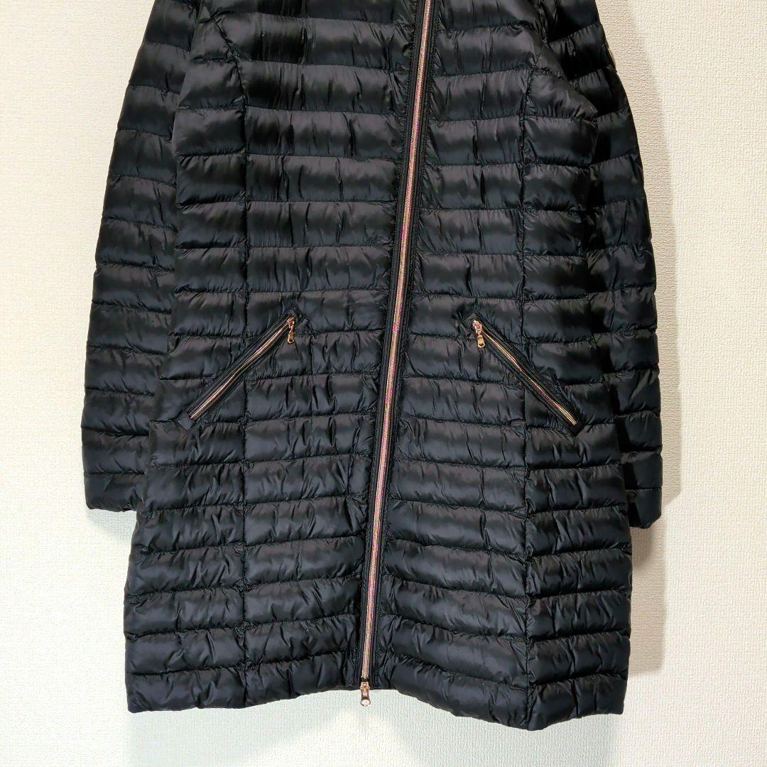 美品　M　EMPORIO ARMANI EA7 黒　キルティングデザイン　コート