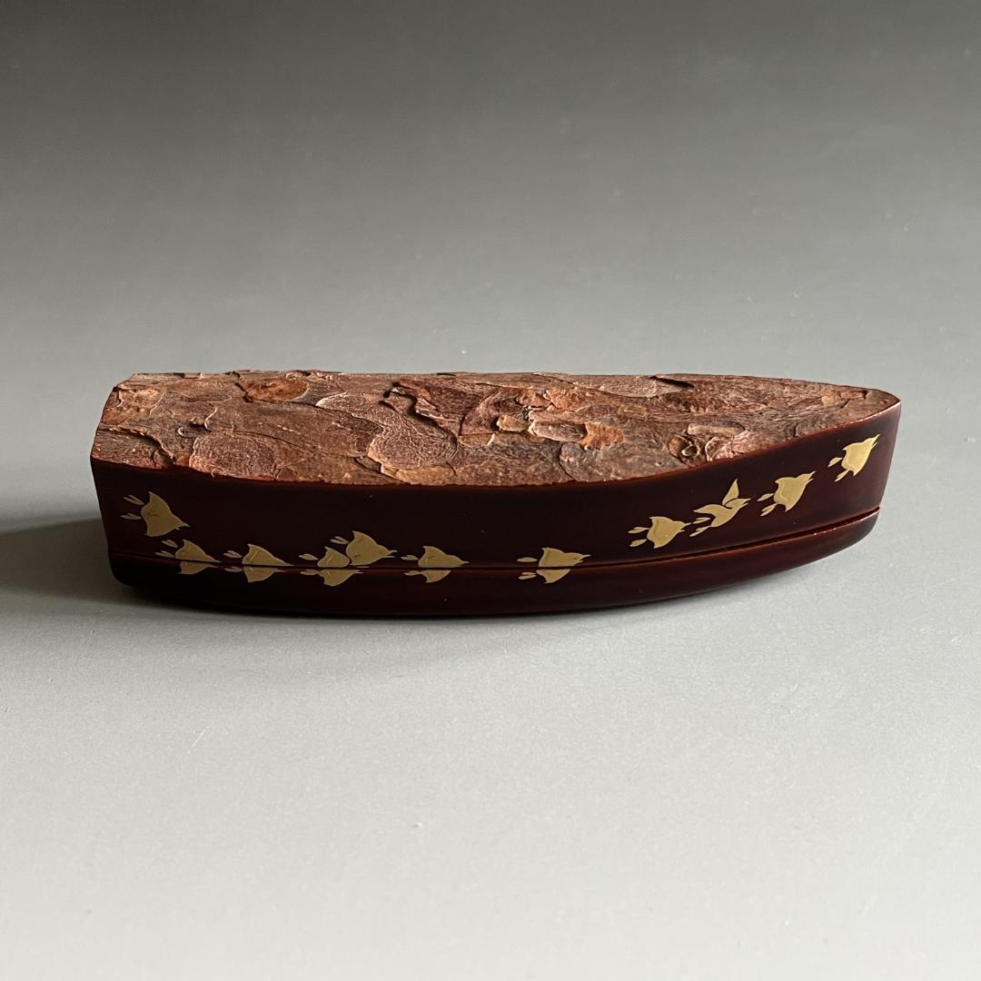 前端春斎　舟香合　茶道具