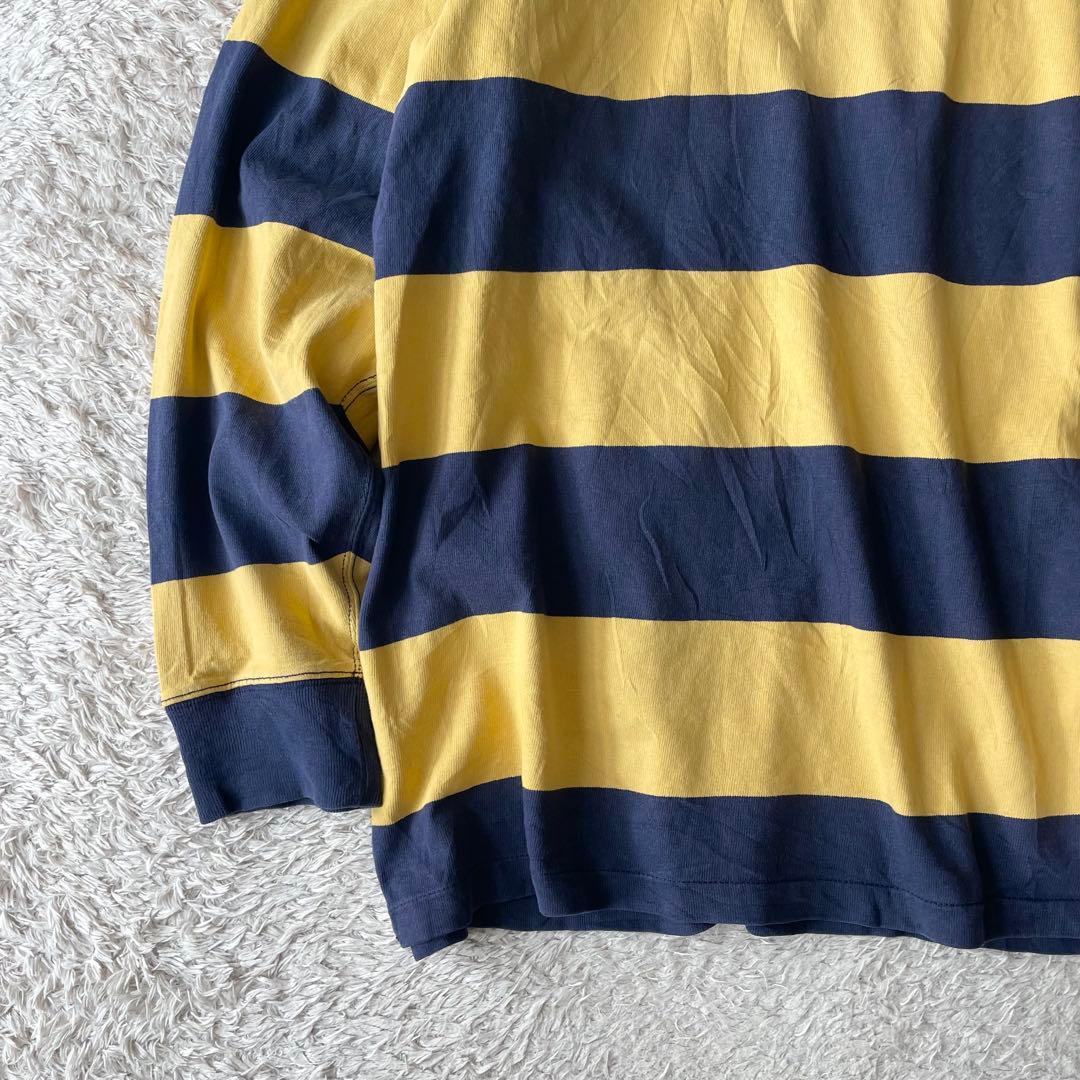 ラルフローレン ラガーシャツ ポロシャツ 長袖 4XLT ボーダー