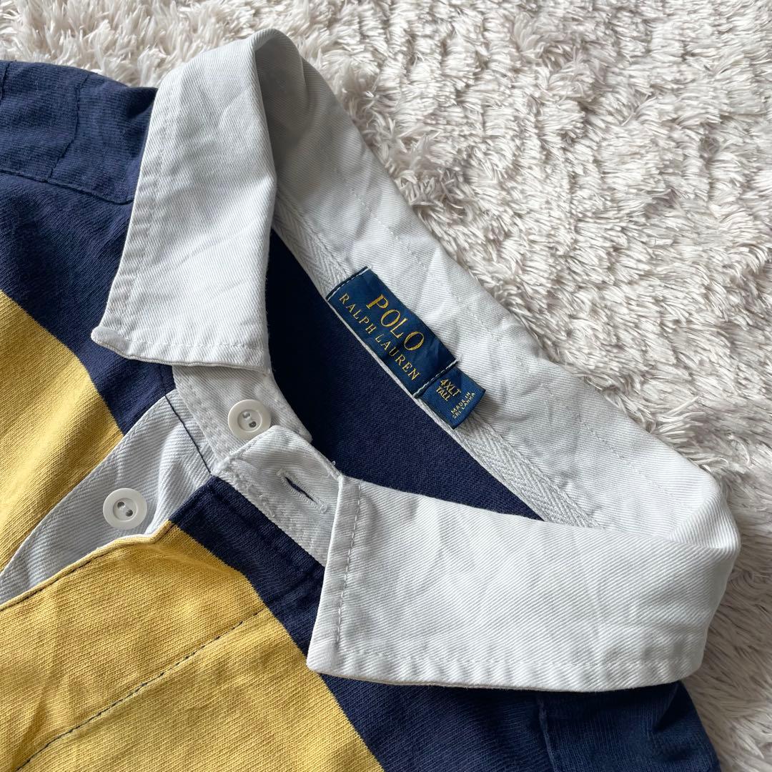 ラルフローレン ラガーシャツ ポロシャツ 長袖 4XLT ボーダー
