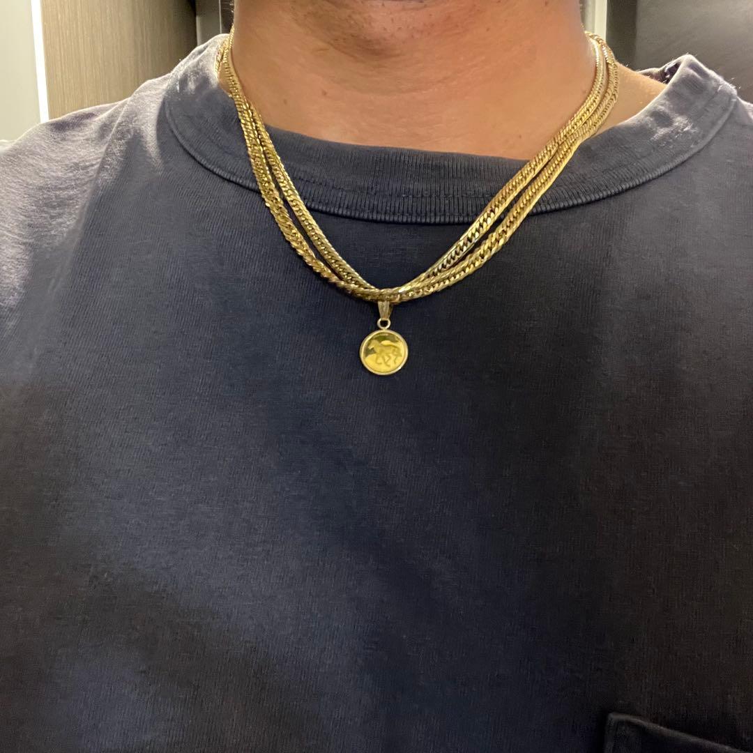 スターホース ペンダントヘッド 1/25オンス 純金メダル & K18フレーム