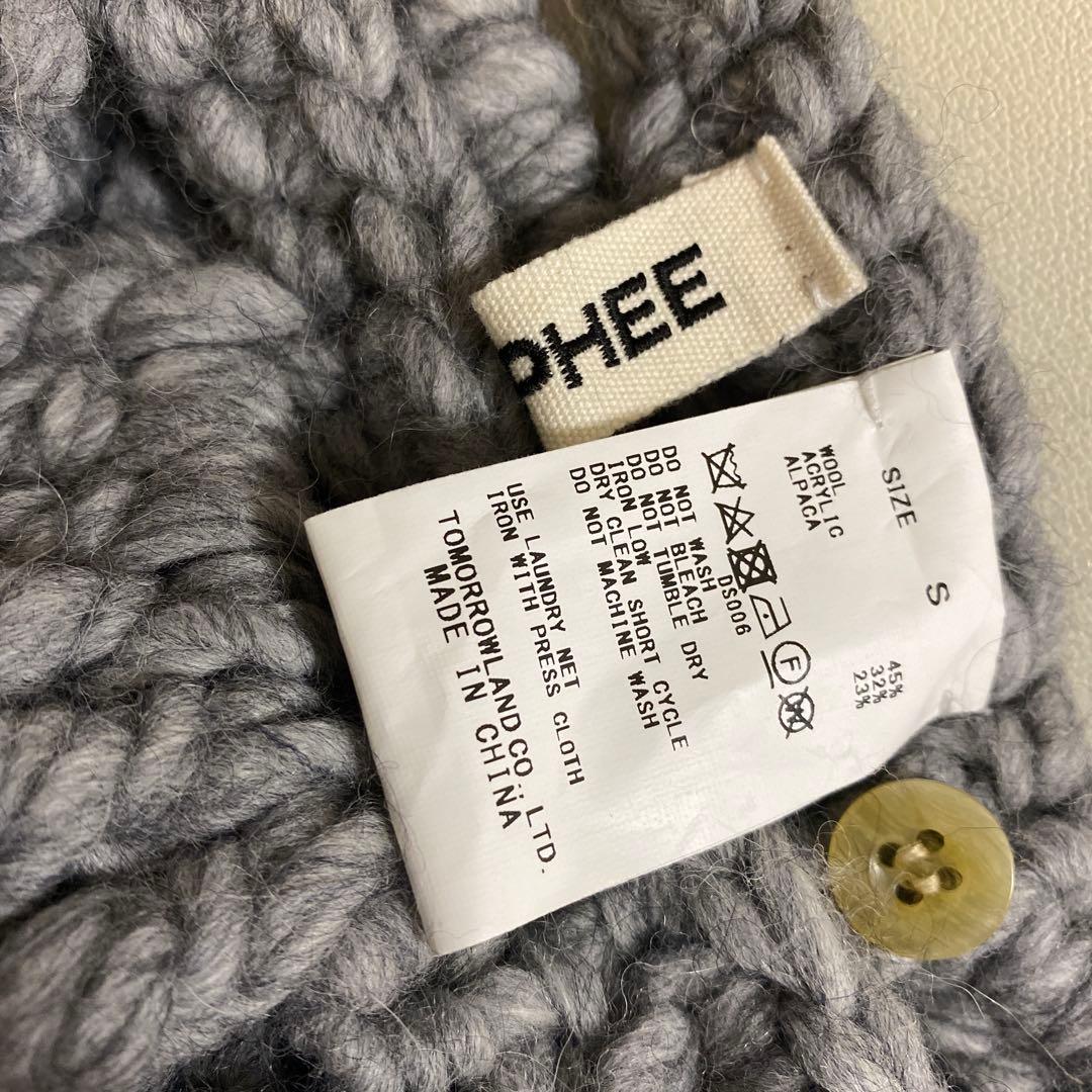 MACPHEEトゥモローランド ハンドクロシェ ハイネックベスト