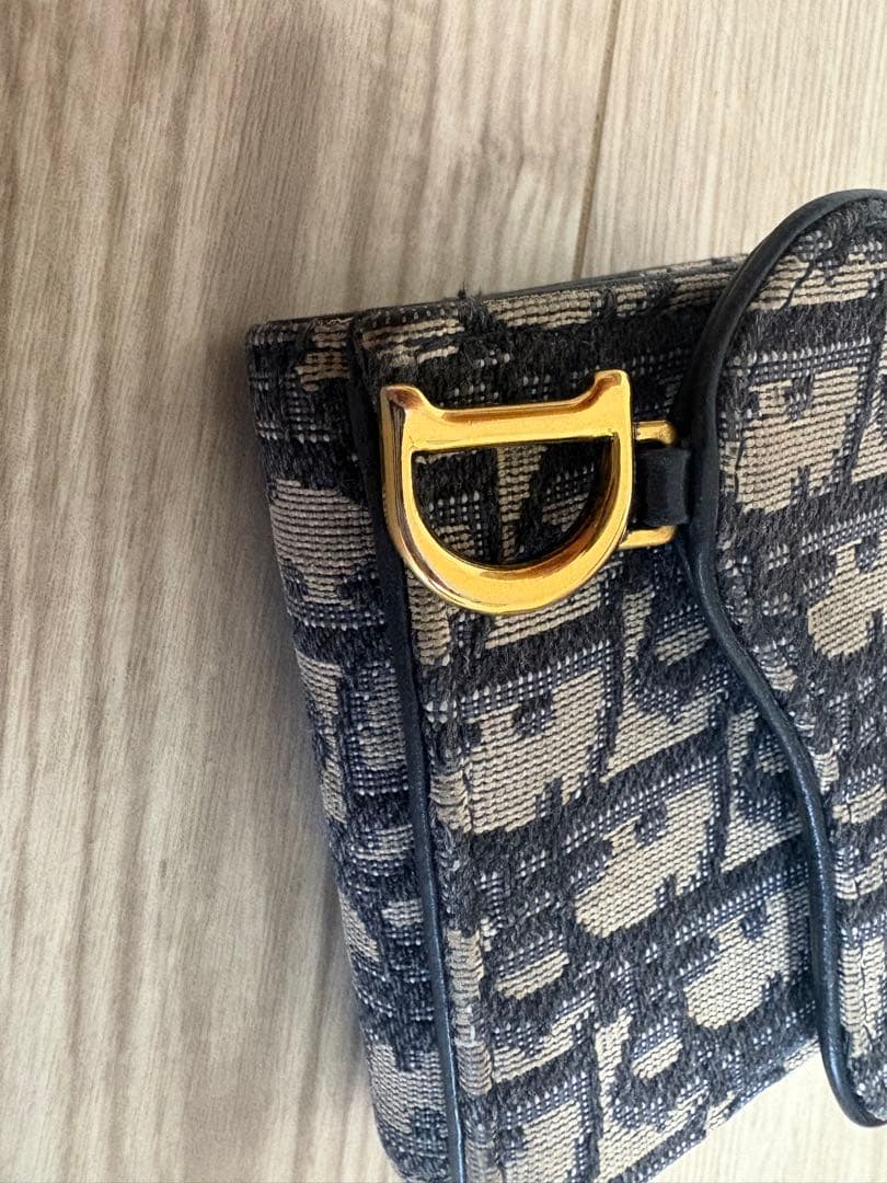 【正規品】値下げ中一月までDior 三つ折り財布 サドル