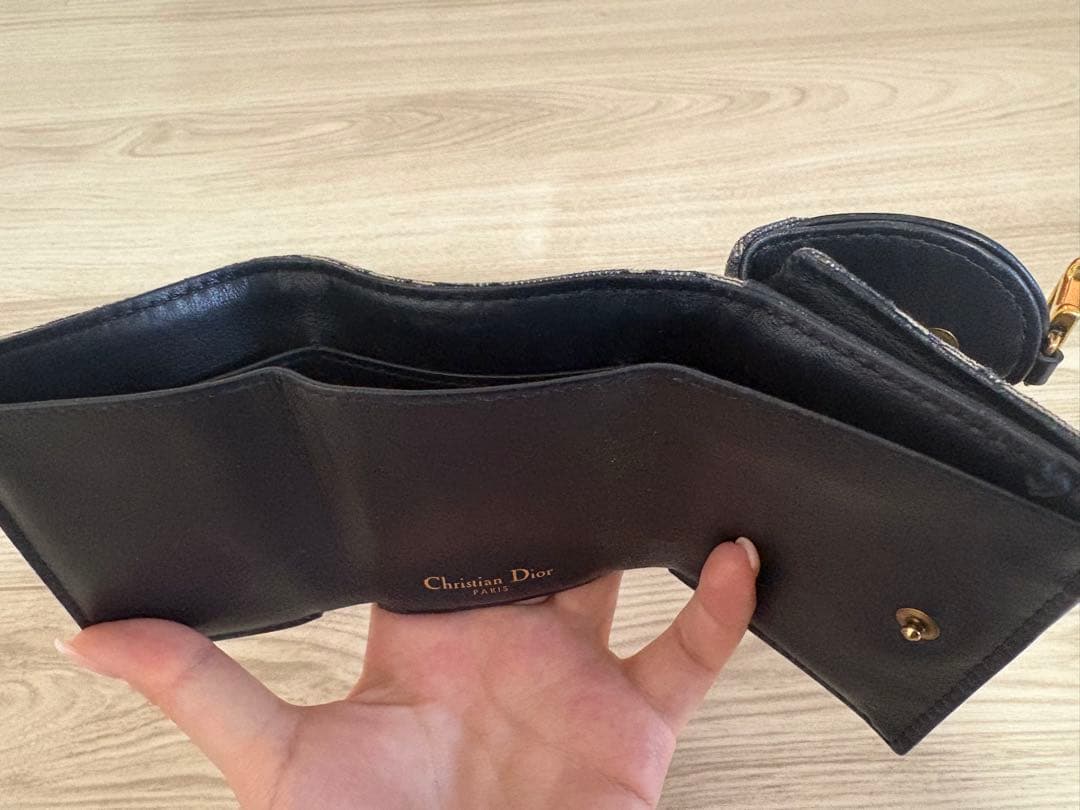 【正規品】値下げ中一月までDior 三つ折り財布 サドル