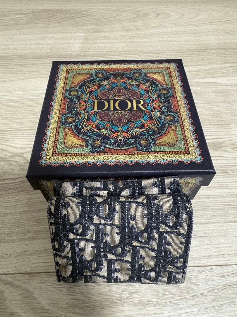 【正規品】値下げ中一月までDior 三つ折り財布 サドル
