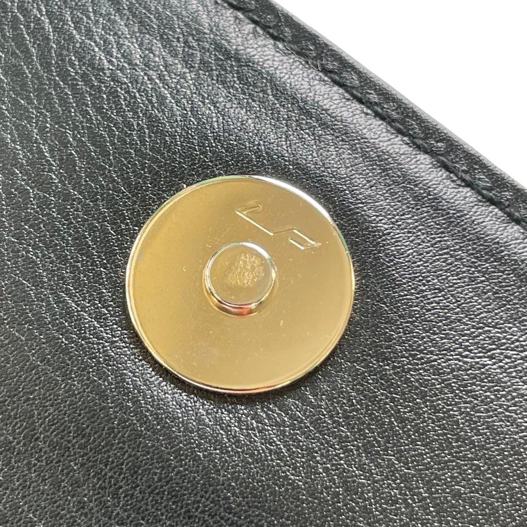 【新品級に綺麗】セリーヌ ホースキャレッジ 馬車金具 レザークラッチバッグ