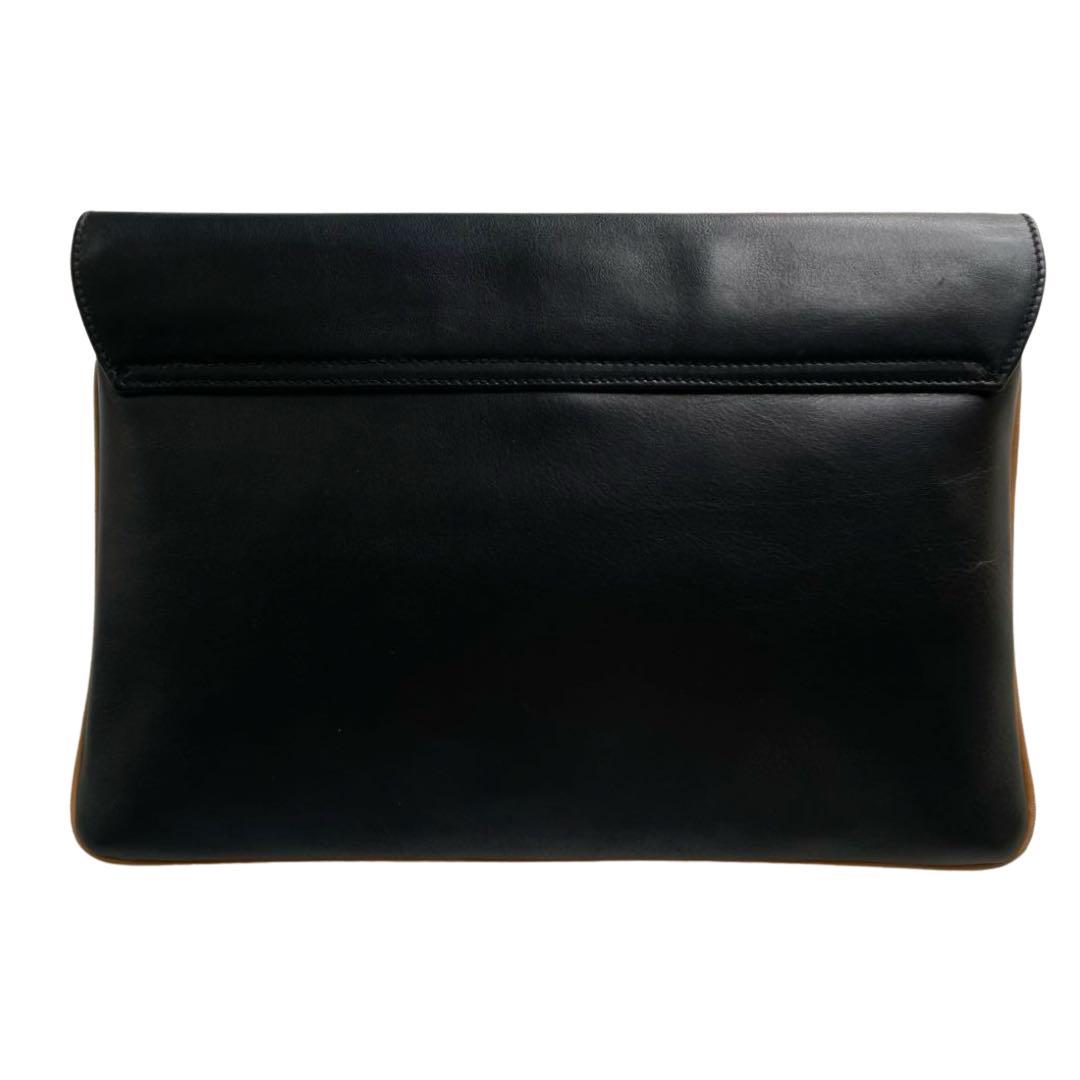 【新品級に綺麗】セリーヌ ホースキャレッジ 馬車金具 レザークラッチバッグ