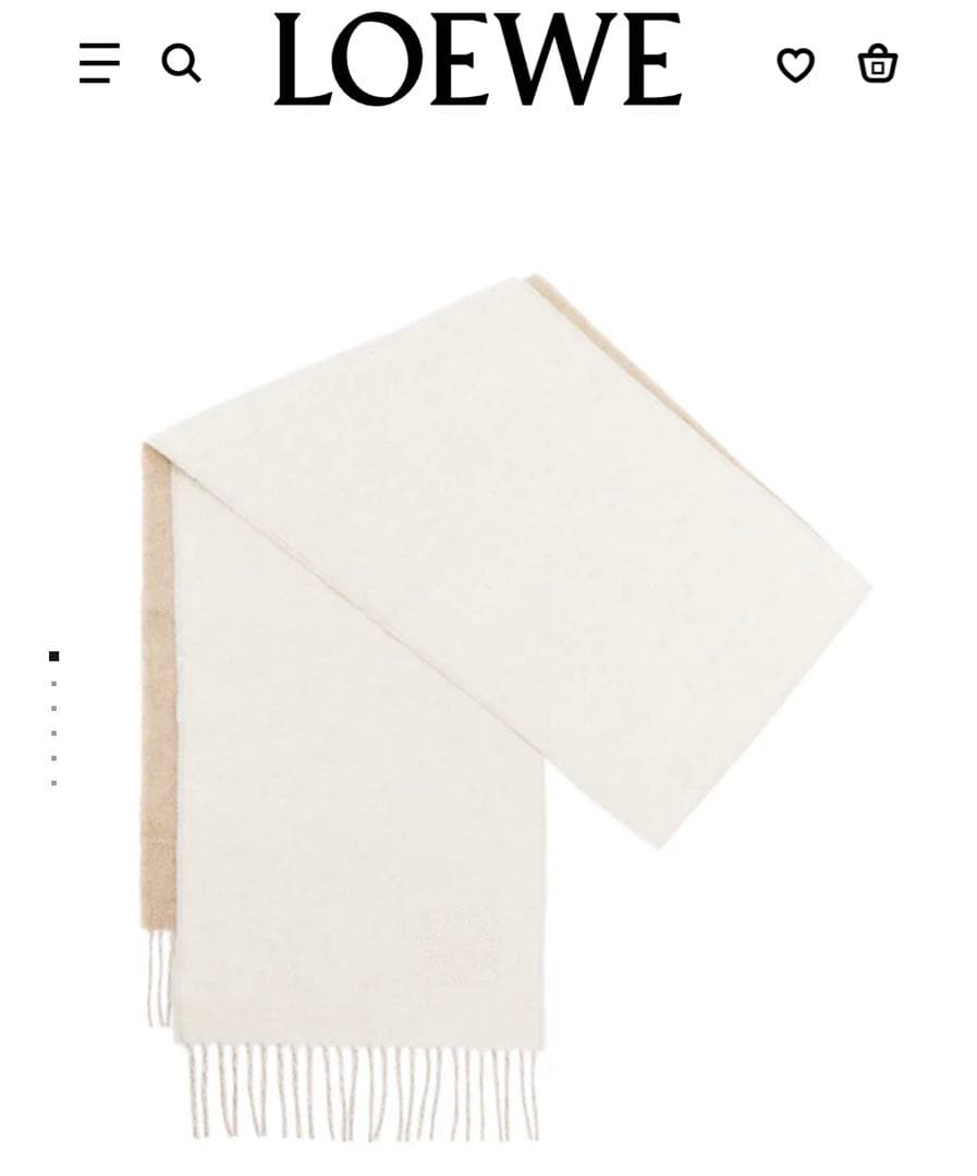 【値下げ中‼️正規品】LOEWE ロエベ バイカラースカーフ(ウール&カシミヤ)