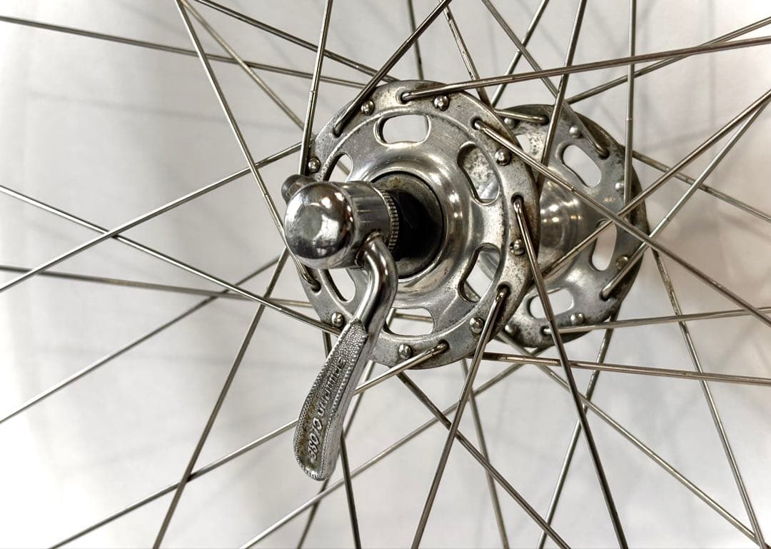 ランドナー ホイールセット　シマノラージハブ デュラエーススプロケ650B