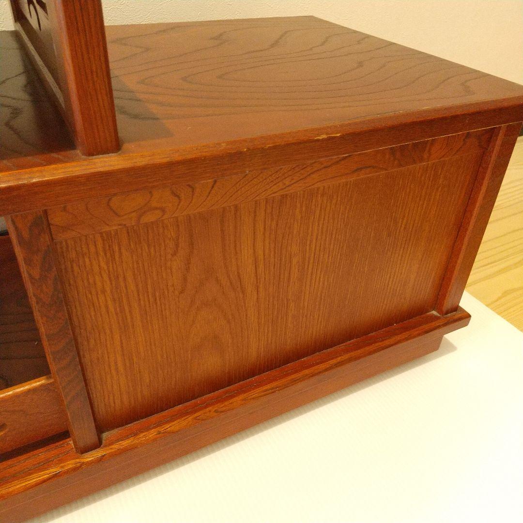 昭和レトロ カリモク 木製 キャスター付き