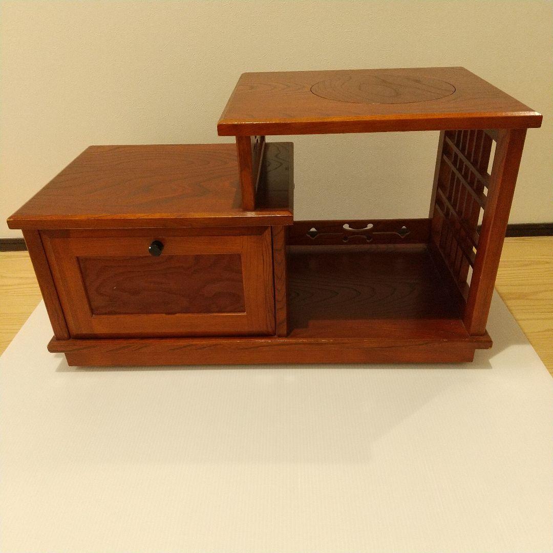 昭和レトロ カリモク 木製 キャスター付き