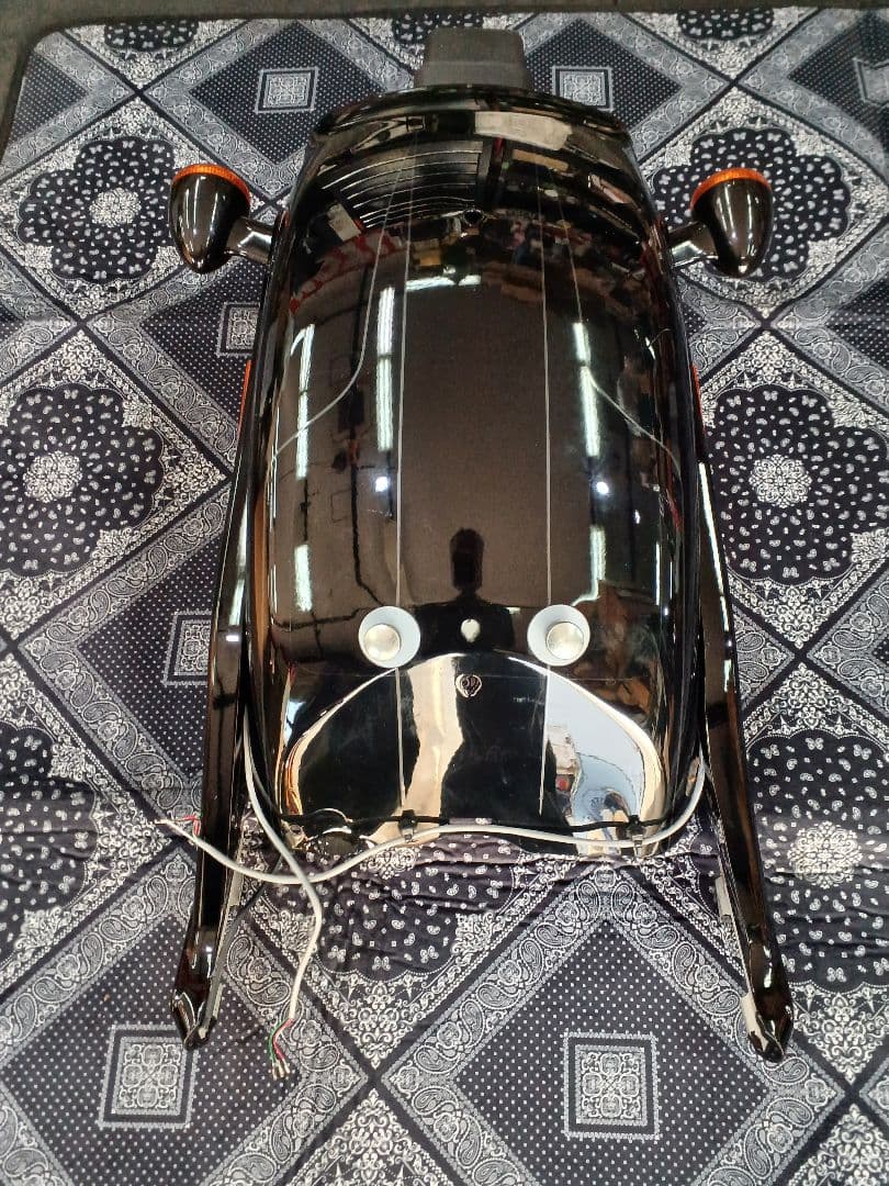 ハーレーFXBRS114リヤフェンダーストラットウィンカー美品！