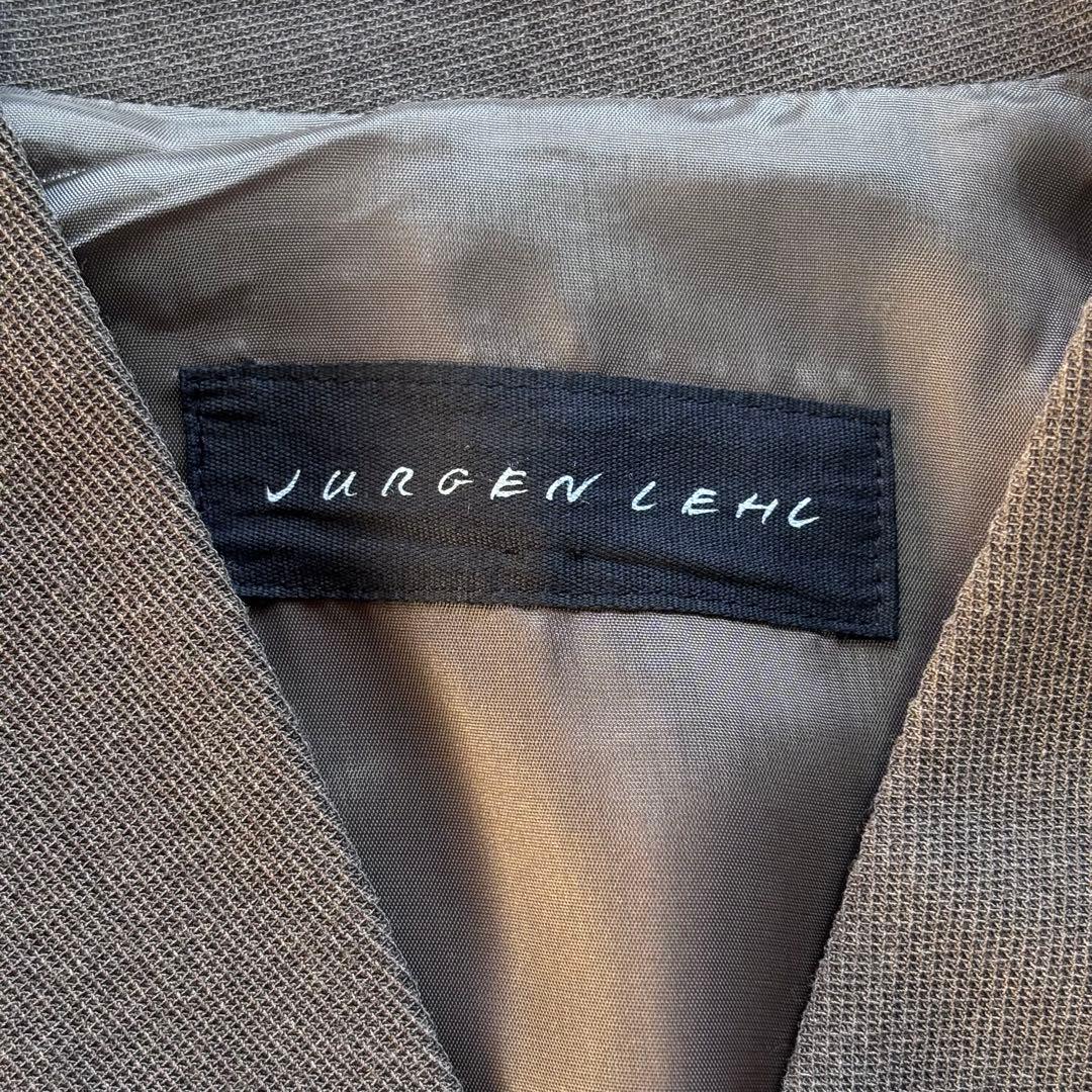 【美品】ヨーガンレール ノーカラージャケット ウールレーヨン ブラウン 羽織り