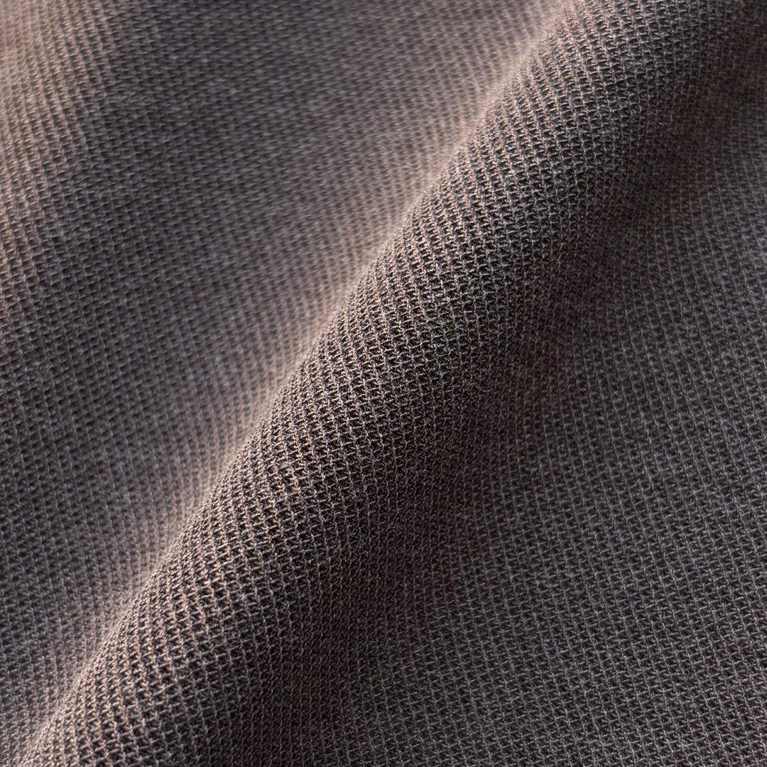 【美品】ヨーガンレール ノーカラージャケット ウールレーヨン ブラウン 羽織り