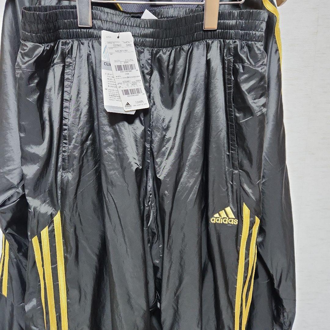 未使用　adidas CU805 ウィンドブレーカー上下 O 黒/黄色