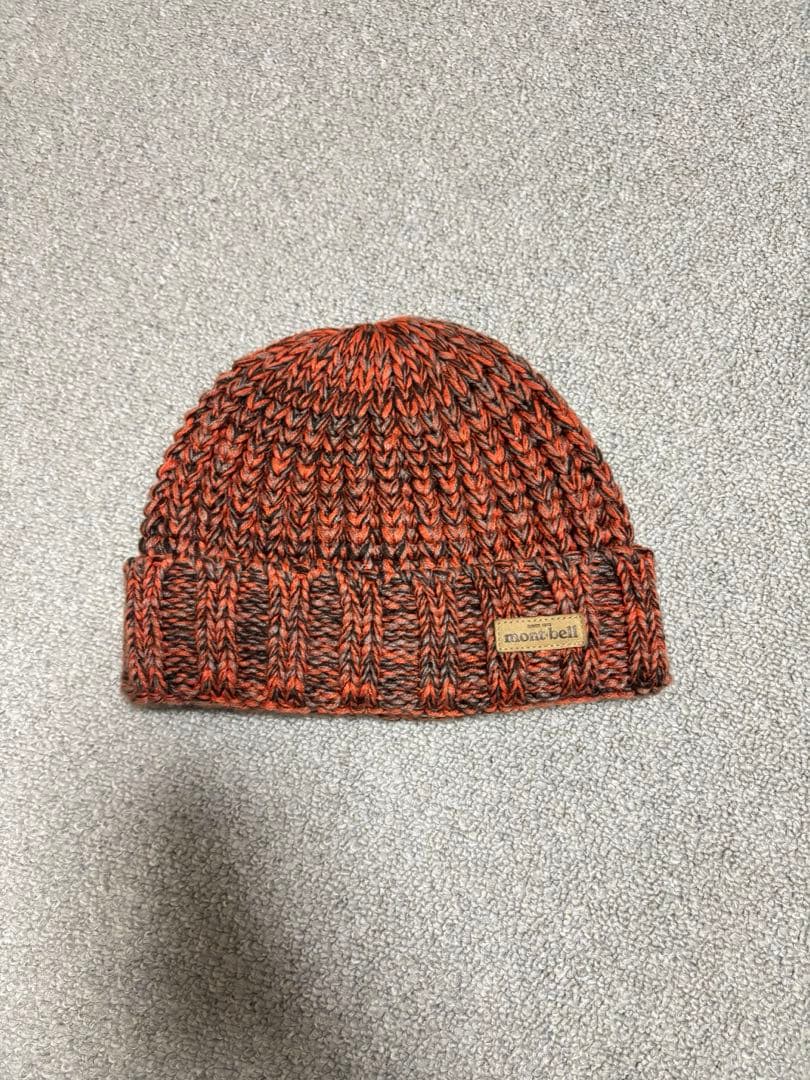 mont-bell ニット帽 S/M オレンジ系　オレンジ系 フリーサイズ
