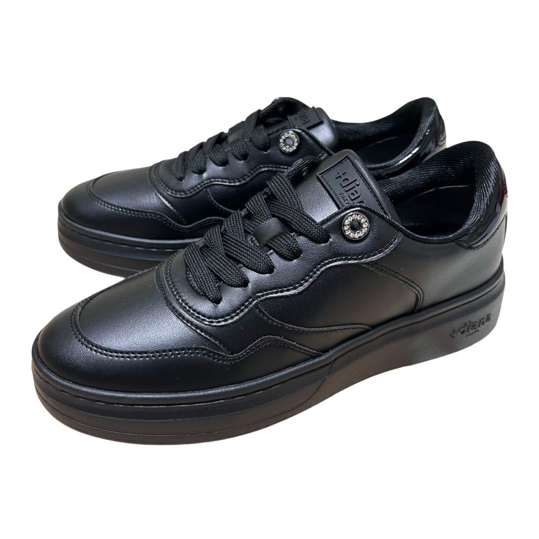 【極美品】+diana サステナブルスニーカー　ブラック　23㎝